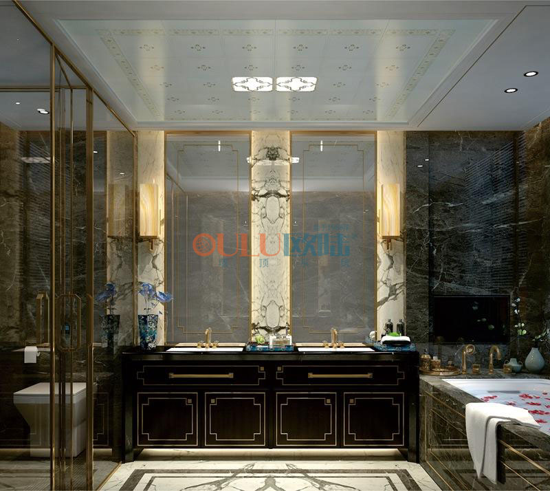 翠堤春曉、花間夢(mèng)語(yǔ)系列浴霸吊頂 衛(wèi)浴吊頂-全屋整裝抗菌吊頂效果圖