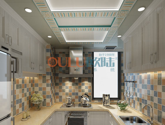 戀人藍(lán)調(diào)、濃情藍(lán)調(diào)系列  廚房吊頂-全屋整裝抗菌吊頂效果圖