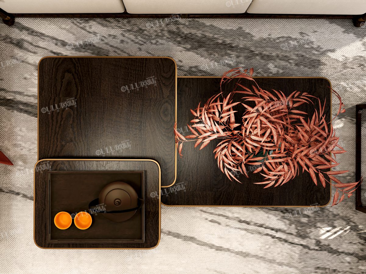 玉檀木，畫 客廳吊頂